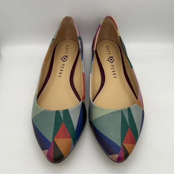 KATY PERRY The Sister Multicolor Stingray Embossed Flats - Sz 7 - Picture 2 of 9
